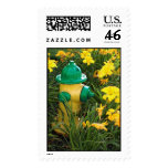 Jaune et gree stamp