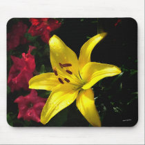 jaune et rouge mousepads