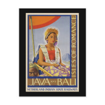 Java and Bali Isles of Romance Post Card