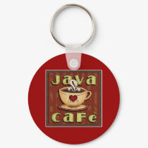 java cafe keychains