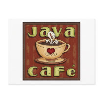 java cafe post card