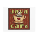 java cafe post card