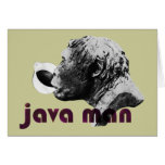 Java Clay Man Greeting Cards