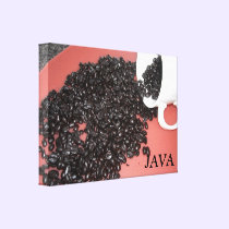 Java Coffee Design canvas prints