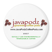 JavaPodz Collectible "Green" 2007 Refrigerator Mag magnets