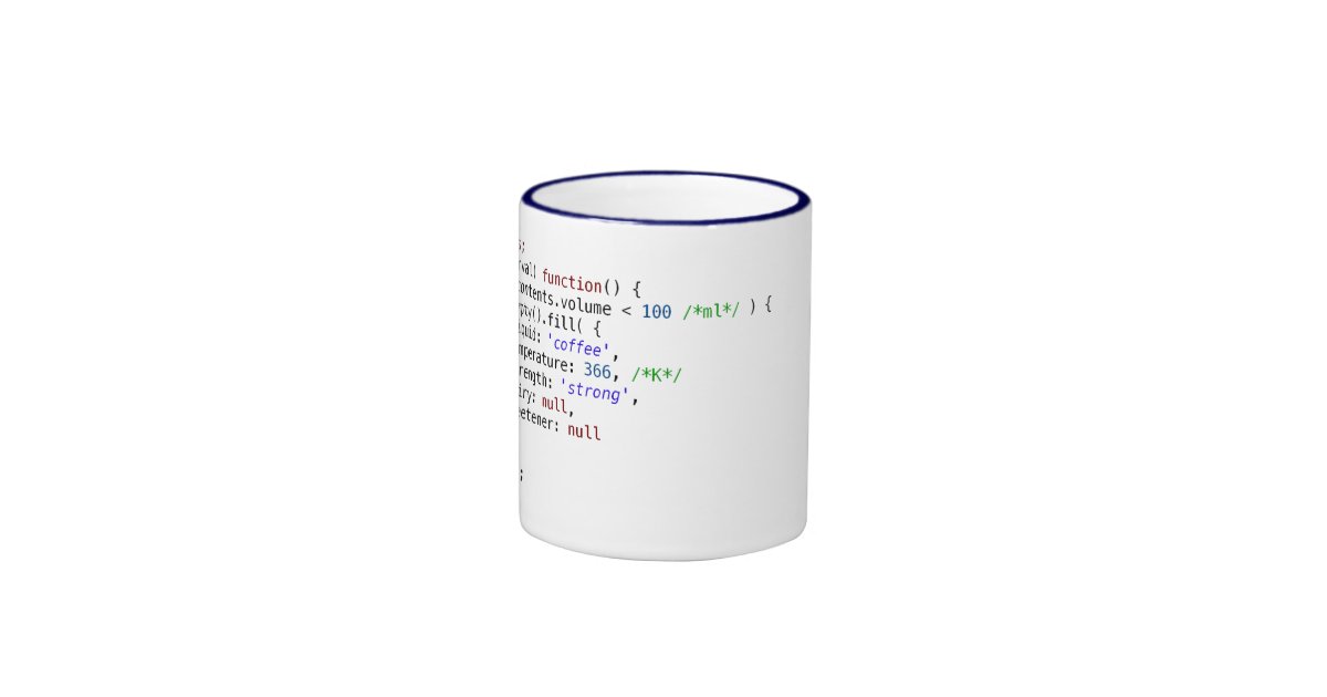 JavaScript coffee mug Zazzle