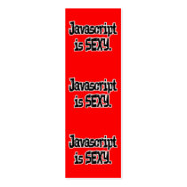 javascript is sexy bookmark business cards
