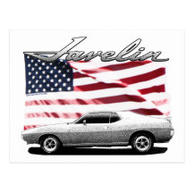 Javelin AMX muscle car Post Card