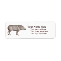 Javelinas Collared Peccaries Unique Arizona Return Address Labels
