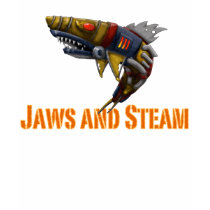 Jaws and Steam Front Tshirts
