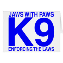 Jaws with Paws enforcing the Laws Cards