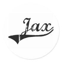 Jax Classic Style Name stickers