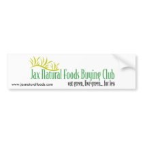 Jax Natural Foods Bumper Sticker 1 bumper stickers