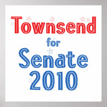 Jay Townsend for Senate 2010 Star Design Poster