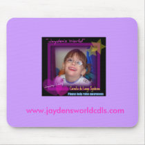 jayden's world help raise awareness, www.j... mousepads by KimberlyBevans jayden's world help raise awareness, www.j... mousepads