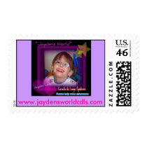 jayden's world help raise awareness, www.j... postage