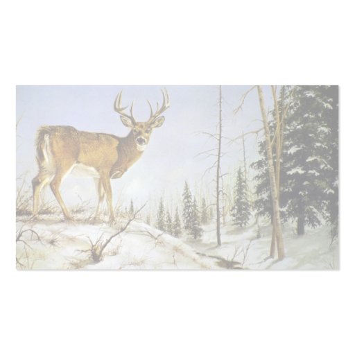 Jay's Peak, White Tail Deer Business Card (back side)