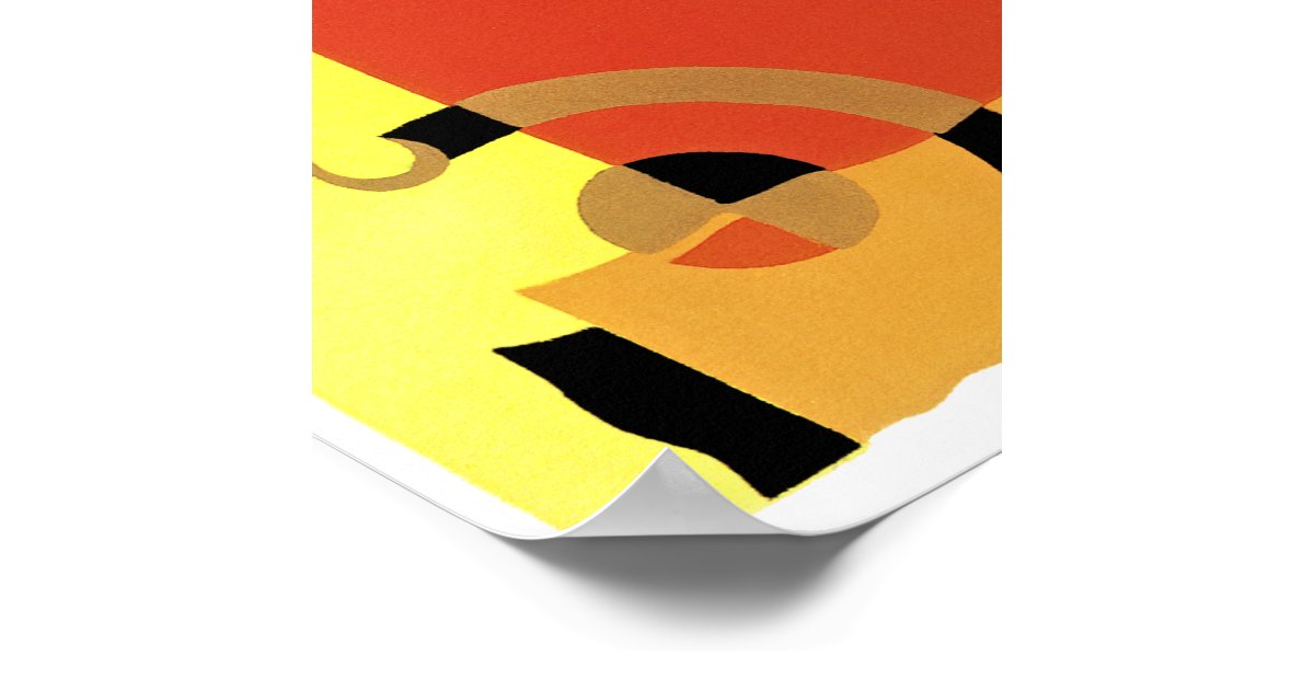 Jazz Age Art Deco Abstract Poster | Zazzle