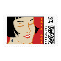 "JAZZ AGE" Postage Stamp by transearth "JAZZ AGE" Postage Stamp