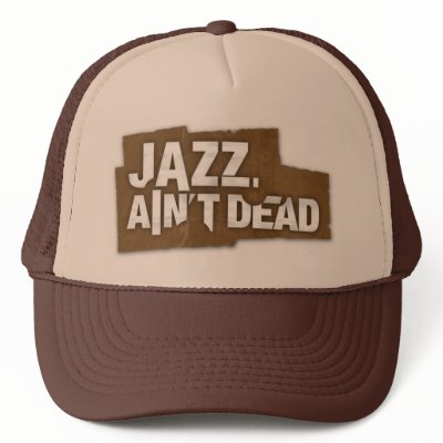 JAZZ AIN'T DEAD Logo Trucker Hat by JazzAintDead