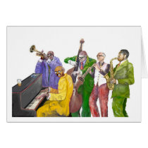 "Jazz band" Greeting Card