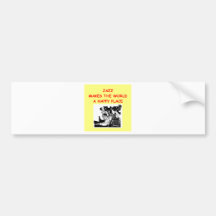 jazz bumper sticker