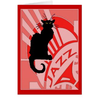 Jazz Cat card