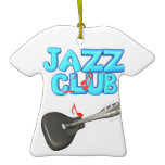 jazz club design christmas ornament