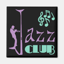 Jazz Club Refrigerator Magnets
