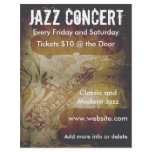 Jazz Concert Saxophone Flyer