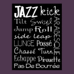 Jazz Dance Subway Art  Poster posters