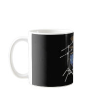 Jazz Drum Kit: Custom Blue Drums Set: Coffee Mug