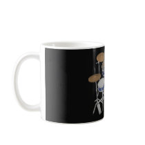 Jazz Drum Kit - Custom Blue Drums Set: Coffee Mug