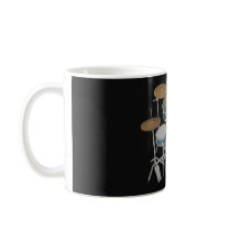 Jazz Drum Kit: Custom Green Drums Set: Coffee Mug
