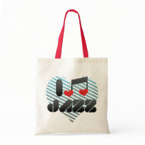 Jazz fan canvas bag
