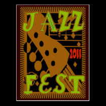Jazz Fest 2011 Guitar postcards