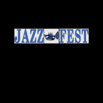 Jazz Fest Blue Horn & Letters t-shirts