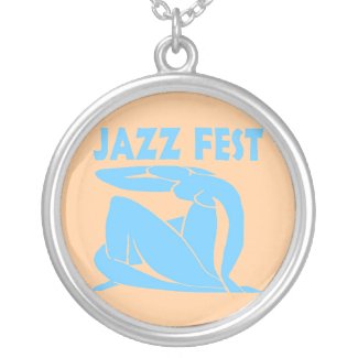Jazz Fest Blue Nude necklace