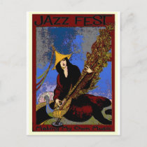 Jazz Fest Create My Own Music Lute Player postcards