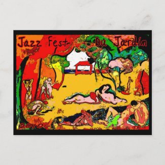 Jazz fest Du Jardin 2010 postcard