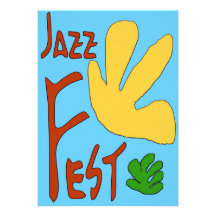 Jazz Fest Leaves Custom Invite
