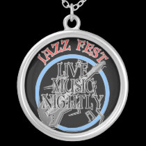 Jazz fest Live Music Black necklaces
