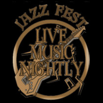 Jazz fest Live Music Sepia t-shirts