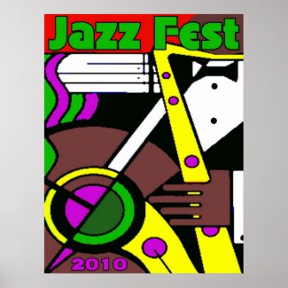 Jazz Fest Poster 2010 print