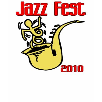 Jazz Fest Sax Poster shirt