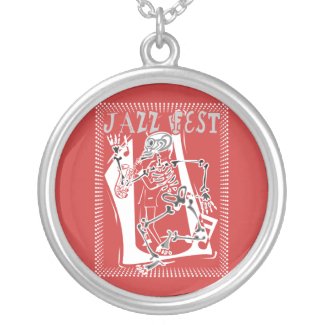 Jazz Fest Skeleton 2011 necklace