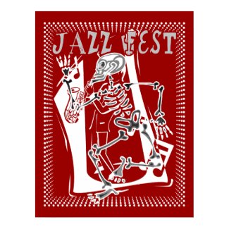 Jazz Fest Skeleton 2011 print