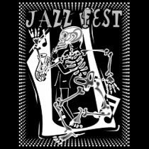 Jazz Fest Skeleton 2011 t-shirts