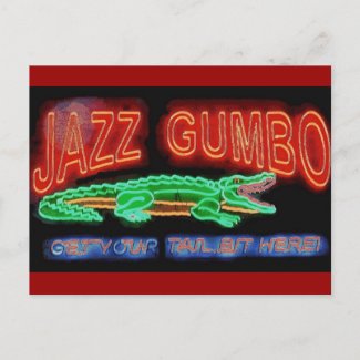 Jazz Gumbo postcard