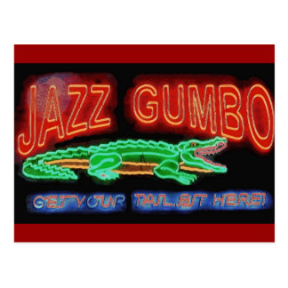 Jazz Gumbo Postcard